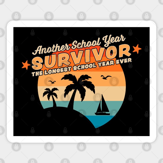 Another School Year Survivor Longest School Year Ever Magnet by OrangeMonkeyArt